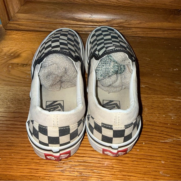 Vans Slip-On Sneakers in Black and White Checkerboard Mens Size 5 1/2 - Picture 9 of 16